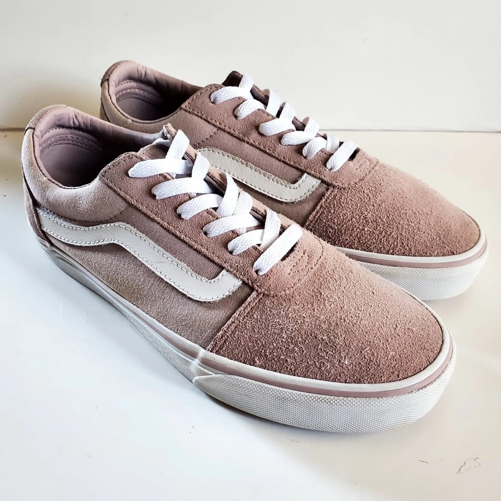 Vans Pink and White Athletic Shoes